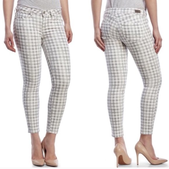 PAIGE Pants - PAIGE by Anthropologie grey gingham plaid pants
